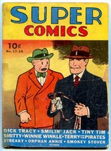 Super Comics #17 1939- Dick Tracy- Smokey Stover- Tiny Tim G+ - £135.84 GBP