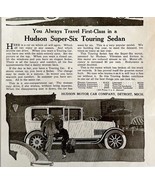 1916 Hudson Super Six Automobilia Advertisement Touring Sedan 10.5 x 8&quot; ... - $25.98