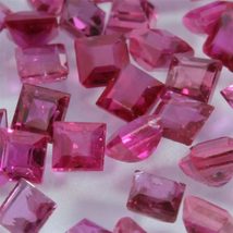 One Unheated Ruby Square Faceted 2.0 mm VS Accent Gem Averages 0.07 carat - $4.25