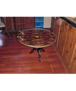 Vintage Italian Style Floral Inlay Drop Leaf occasional table coffee table - £99.16 GBP
