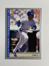 1993 Fleer Texas Rangers Baseball Card #320 Julio Franco - £0.79 GBP