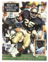 Beckett Football Card Magazine #13 VINTAGE 1991 Raghib Rocket Ismail Notre Dame - £7.90 GBP