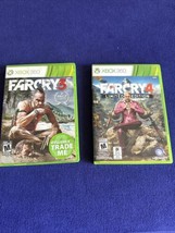 Far Cry 3 + 4 Microsoft Xbox 360 Lot - Tested And Working! - £11.70 GBP