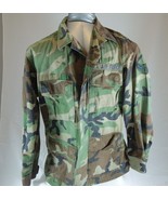 US AIR FORCE Mens Green CAMOUFLAGE JACKET Field Fatigue Size Medium regular - $40.59 CAD