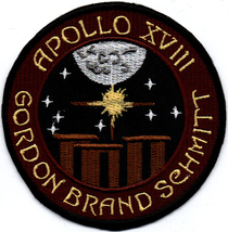 Apollo 18 USA Cancelled Space Flights Badge Iron On Embroidered Patch - £15.74 GBP+