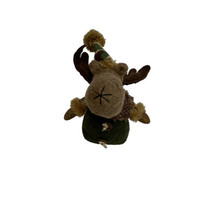 Hanna&#39;s Handiworks Winter Christmas Moose Hat Scarf Cabin Country Mountain Decor - £12.63 GBP