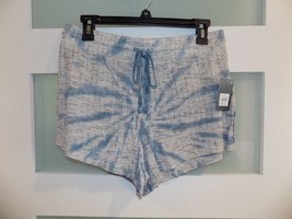 Lucky Brand Navy Tie-Dye Hacci Rib Shorts Size L Women&#39;s NEW - $35.03