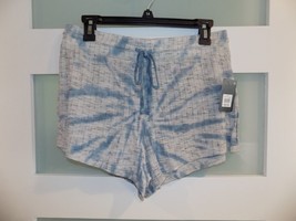 Lucky Brand Navy Tie-Dye Hacci Rib Shorts Size L Women&#39;s NEW - £27.56 GBP