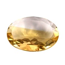 9.6Ct Natural Yellow Citrine (Sunella) Oval Cut Gemstone - £35.84 GBP