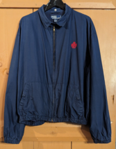 Vintage Polo Ralph Lauren Mens XL Harrington Jacket Navy Blue Snap Colla... - £26.53 GBP