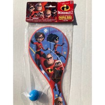 Disney Pixar The Incredibles Paddle Ball Toy Birthday Party Stocking Stuffer 1ea - £3.88 GBP