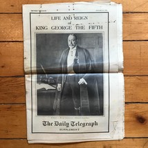 Vintage Daily Telegraph Pictorial Supplement Newspaper Jan 21 1936 King ... - $25.73