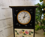 Courtly checks and pink roses decor clock rm06375 thumb155 crop