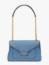 Kate Spade Gramercy Medium Convertible Shoulder Bag Leather Crossbody ~NWT~ Blue - £232.15 GBP