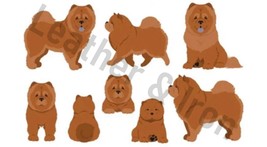 New Chow Chow Brown Dog Illustration Pattern Design Checkbook Cover - £7.82 GBP