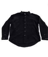 Breakwater Shirts Mens Large Long Sleeve Button Up Black Pocket Casual S... - £13.55 GBP