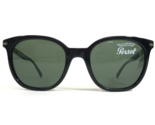 Persol Sol 3216-s 95/31 Cuadrado Negro Monturas Con Verde Lentes 51-20-145 - $205.33