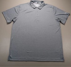 Puma Grill to Green Gray Short Sleeve  Golf Snap Up Polo Shirt 597220 Sz... - $24.25