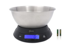 Homre Digital Food Scale With Bowl, 11 Pound/5 Kilogram Kitchen Scales D... - £31.35 GBP