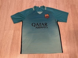 FC Barcelona Jersey #11 NEYMAR JR Barcelona 2016-17 Third kit Blue/Green - £95.92 GBP