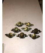 8 Antique Keeler Brass Dresser Drawer Pulls Handles KBC With Screws - $33.69 CAD