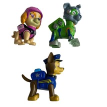 Paw Patrol Mighty Pups Lot Badge Figure Rocky Skye Chase - £18.94 GBP
