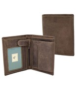 DR404 Men&#39;s Single Fold Real Leather Wallet Oil Brown - £28.11 GBP