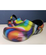 Crocs Multicolor Rainbow Unisex-Adult Bistro Graphic Clogs Work Shoes Si... - £18.77 GBP