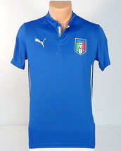 Puma FIGC Italia National Football Team Blue Soccer Jersey Youth Boy&#39;s NWT - £67.22 GBP