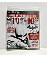 Arkham City  Game Of The Year Edition  PS3  Manual  Included Rated T - £14.90 GBP