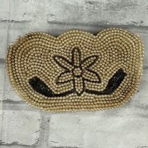 Japanese Miranda Beaded Pearl Coin Purse Floral Detail Read Description - $16.61