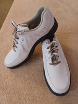 TZ GOLF - FootJoy Women&#39;s GreenJoys Spiked White Golf Shoes Size 9M Style #48812 - £40.19 GBP