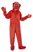Clifford the Big Red Dog Kids Costume Jumpsuit Hat Hand Covers and Foot Covers - £32.06 GBP