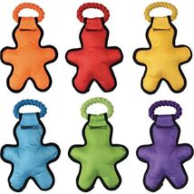 Multipet Tug 'O Man with Rope Tough Dog Toy 14" (Assorted Color, 1 Pack) - $22.30