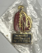 Emblem Club Elks Club Insignia Lapel Pin Honolulu Hawaii #379 Kamehameha NEW - £10.24 GBP