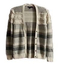 Banana Republic Women&#39;s Cardigan Knitted Gray White Size XSmall - $19.80