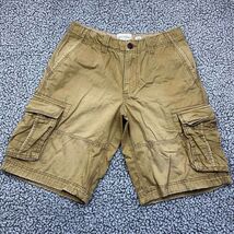 Aeropostale Cargo Shorts Men 31 Brown Pockets Faded Adult Outdoor - $26.35 CAD