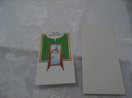 FRENCH Mirror Birthday Card With Envelope - $2.25
