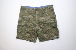 Vintage Streetwear Mens Size 40 Faded Baggy Fit Camouflage Cargo Shorts Cotton - £39.11 GBP