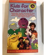 Kids For Character VHS Tape Tom Selleck Barney Shari Lewis - £10.94 GBP