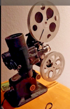 Bell &amp; Howell 16mm Projector Filmo 57 Model JL w/Voltmeter W/ Woody Wood... - $391.99