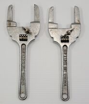 *J) Vintage Lot of 2 Slip &amp; Lock Nut Adjustable Wrenches Taiwan - $221.03 MXN
