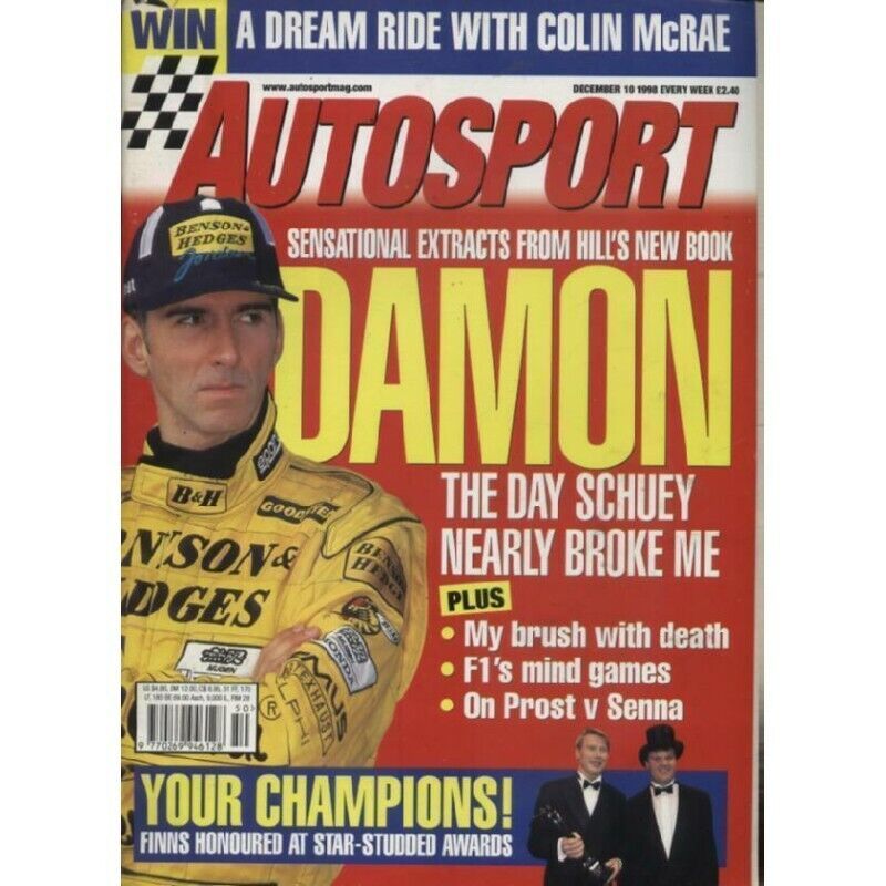AUTOSPORT MAGAZINE - September 10 1998 - $3.42