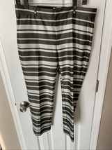 Banana Republic Women Avery Satin Striped Pants green SZ 8P NWT - $34.65