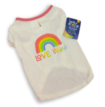Youly Pride Collection  Love Wins Dog T-Shirt Pet size: Small (New) - £8.82 GBP