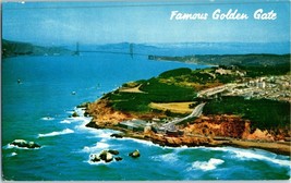Aerial View Postcard Golden Gate Bridge Cliff House San Francisco 1950s - £7.78 GBP