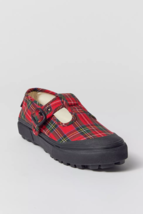 new women&#39;s size 6.5 VANS style 93 Mary Janes red plaid tartan - $85.49