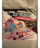 Unicorn Money Box: Paint and Decorate, Kids Paint Set With 21 Gems - $20.51 CAD
