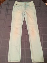 Justice jeans Size 12 S blue skinny simply low western rodeo girls - $15.99