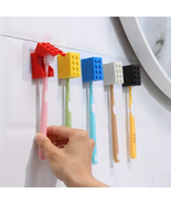 Kids Children&#39;s Toothbrush Holder Wall-Mounted Brick Blocks Style - $5.65 CAD